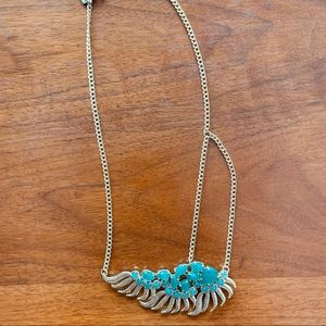 Kendra Scott Gold and Green Necklace